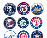 MLB Teams 30pc Sticker Collection
