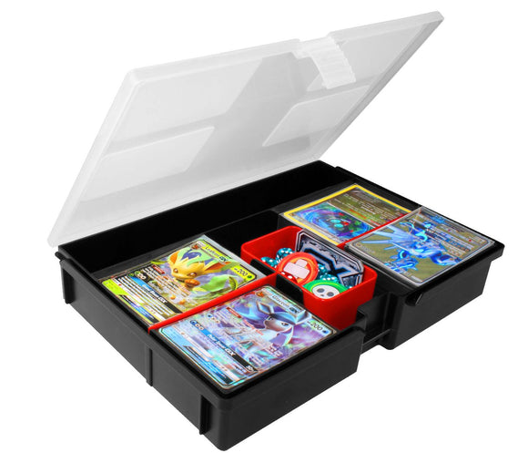 BCW Graded Card Storage Box Holds 26 PSA Slabs, Burgundy Slider Case For MTG, Pokmon PSA Slab Storage Case 26 Compartments BCW Graded Card Storage Box Holds 26 PSA Slabs, Burgundy Slider Case For MTG, Pokmon PSA Slab Storage Case 26 Compartments