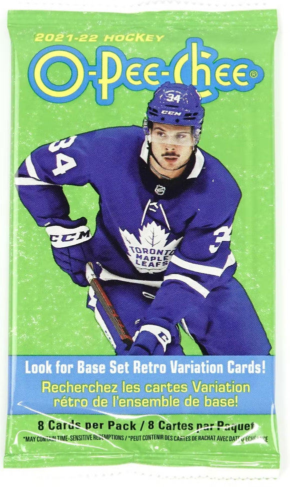 2021-22 Upper Deck O-Pee-Chee NHL Hockey - Retail Pack