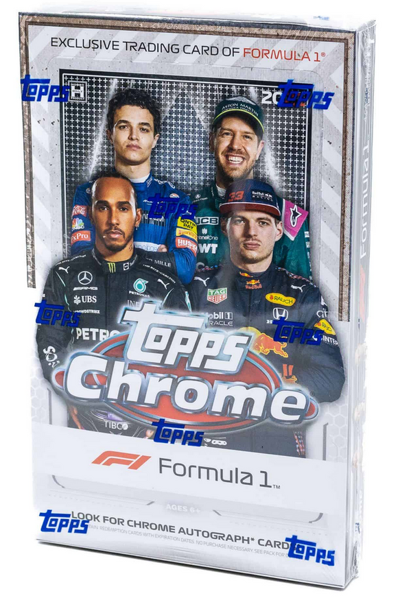 2021 Topps Chrome Formula 1 (F1) Racing Trading Cards - Hobby Box