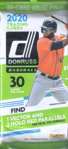 2020 Panini Donruss MLB Baseball cards - Cello/Fat/Value Pack