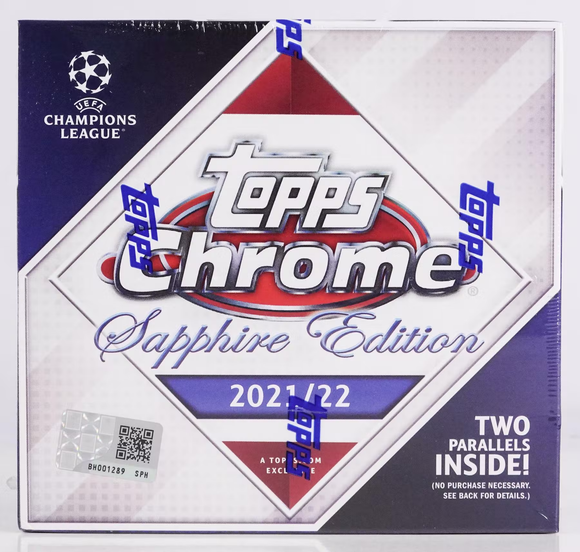 2021-22 Topps Chrome Sapphire UEFA Champion's League UCL soccer - Hobby Box
