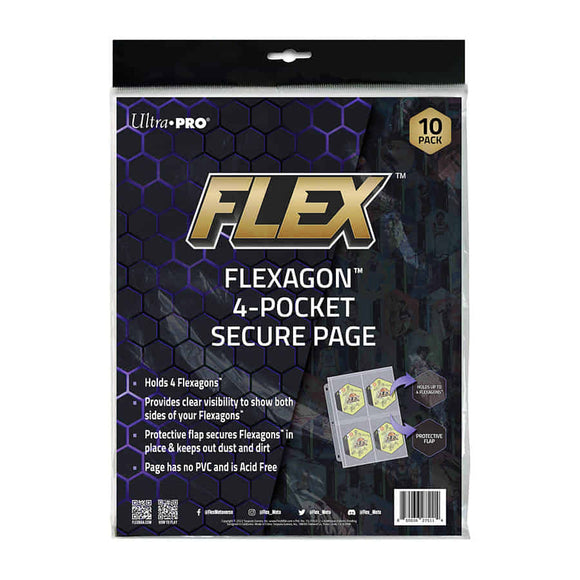 Ultra Pro FLEX NBA Flexagon tiles 4-Pocket Pages (10ct)