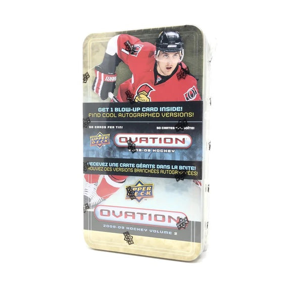 2008-09 Upper Deck Ovation NHL Hockey cards - Blaster Box Tin