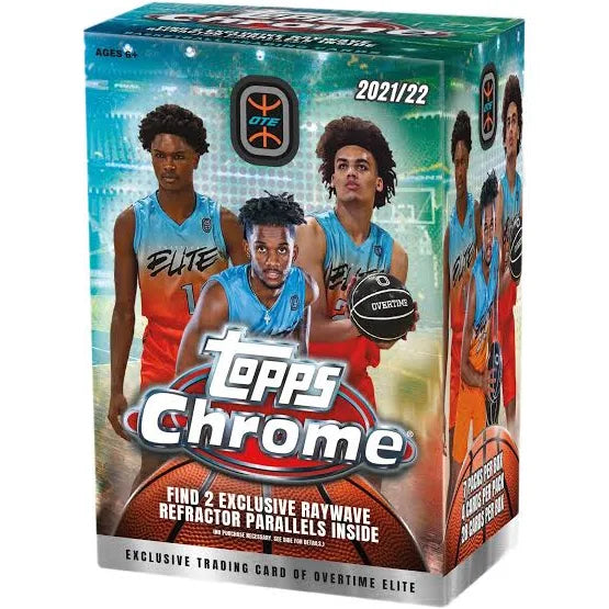 2021-22 Topps Chrome Overtime Elite Basketball cards - Blaster Box