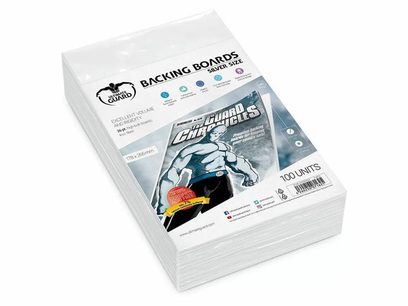 Ultimate Guard Silver Comic Backing Boards (100ct)