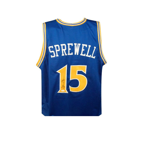 Latrell Sprewell Signed Golden State Warriors Oakland Throwback Jersey (JSA  COA)