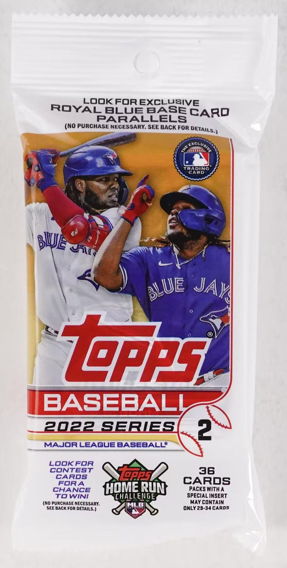 2022 Topps Series 2 MLB Baseball cards - Cello/Fat/Value Pack
