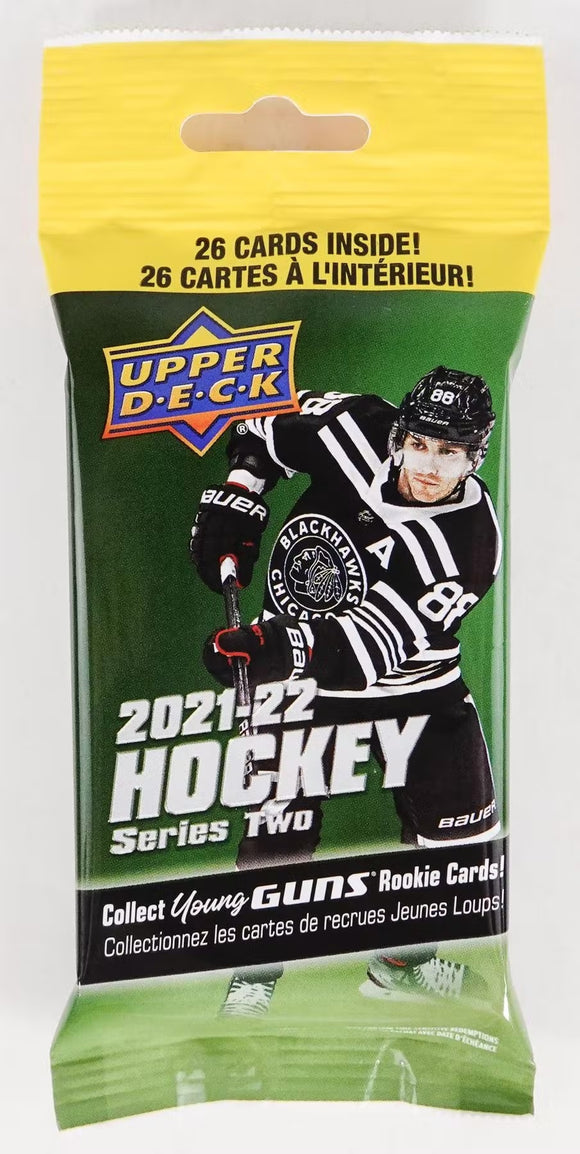 2021-22 Upper Deck Series 2 NHL Hockey - Cello/Fat/Value Pack