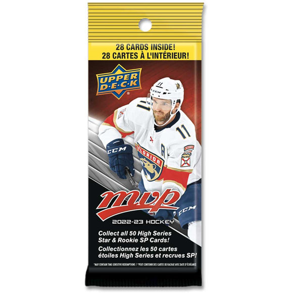 2022-23 Upper Deck MVP NHL Hockey - Cello/Fat/Value Pack