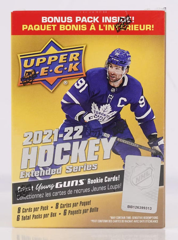 2021-22 Upper Deck Extended Series NHL Hockey - Blaster Box