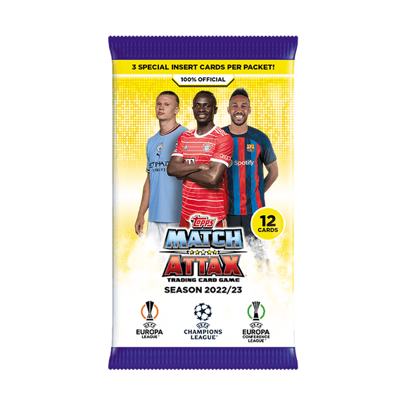 2022-23 Topps Match Attax UEFA Champion's League UCL Soccer - Booster Pack