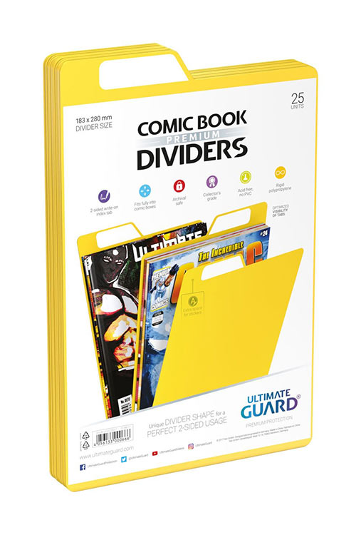 Ultra PRO Comic Book Dividers Index White 25ct 185 X 280mm Acid