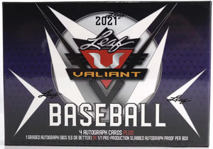 2021 Leaf Valiant MLB Baseball cards - Hobby Box
