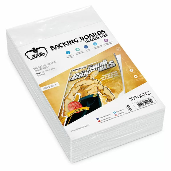 Ultimate Guard Golden Comic Backing Boards (100ct)